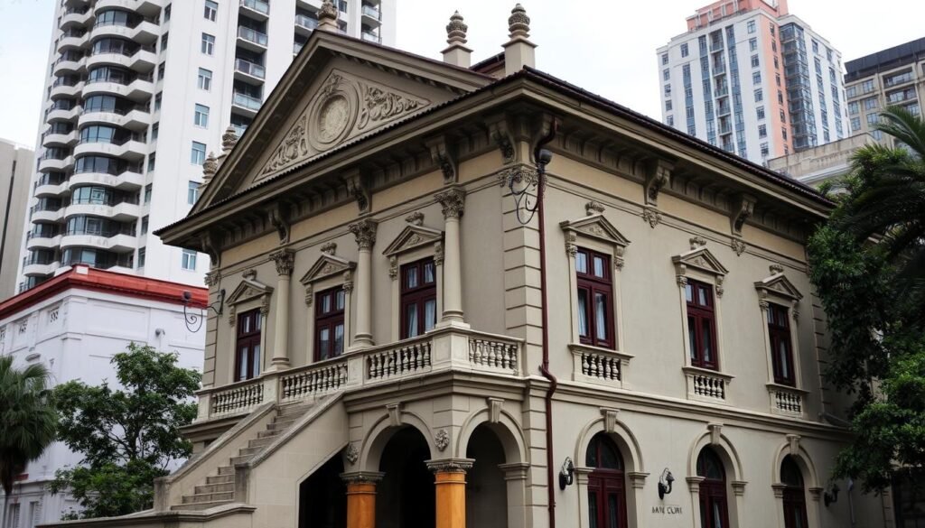 Casarão restaurado em um dos bairros antigos de São Paulo, exemplo de preservação do patrimônio Casarão restaurado em um dos bairros antigos de São Paulo, exemplo de preservação do patrimônio