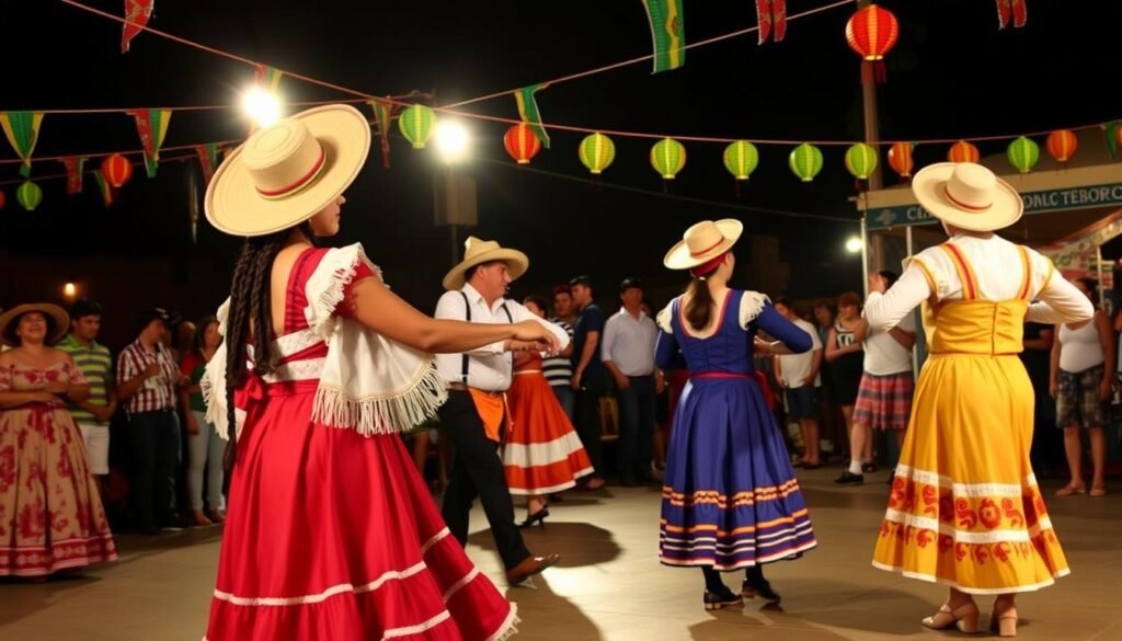 Quadrilha tradicional em uma Festa Junina em São Paulo Quadrilha tradicional em uma Festa Junina em São Paulo